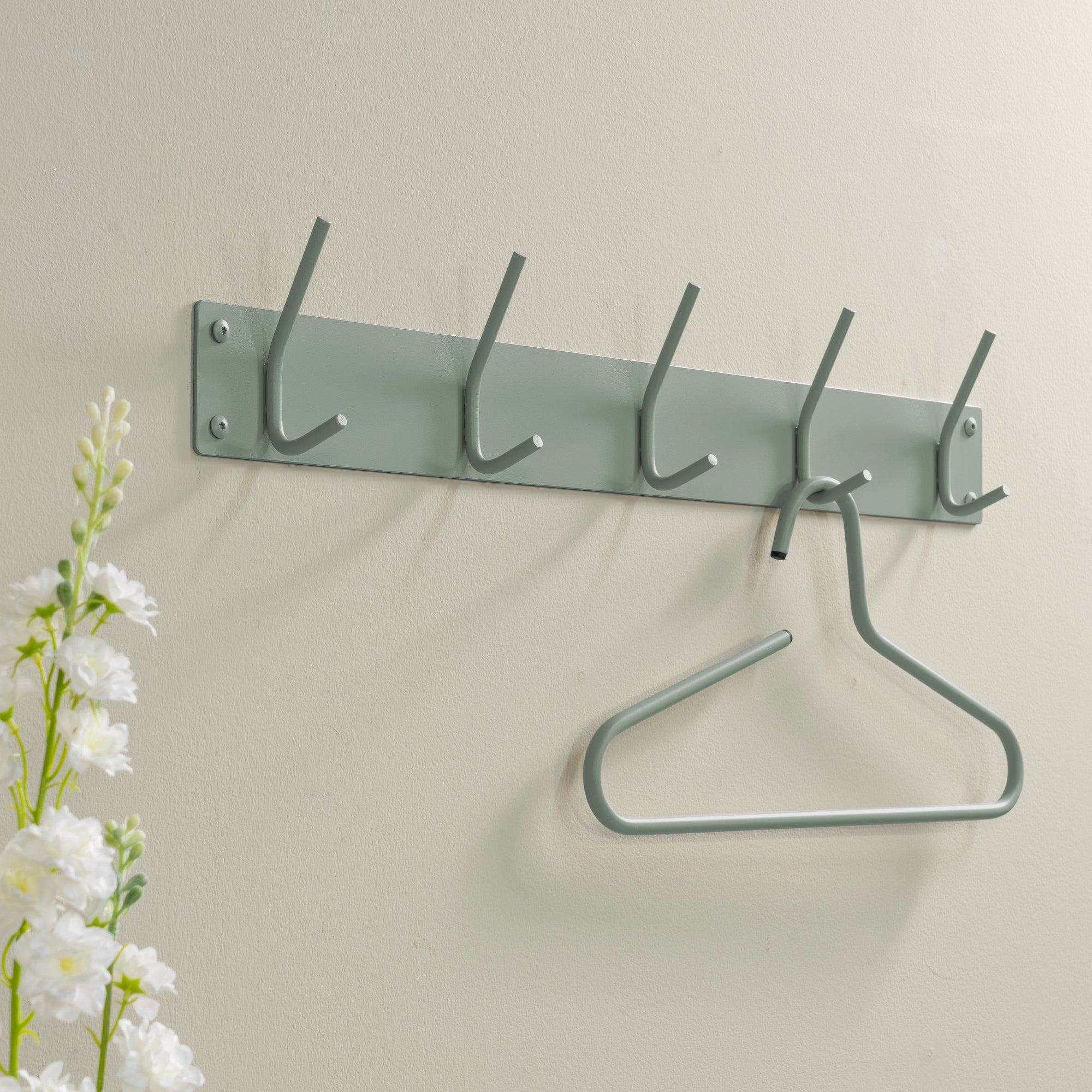 Spinder Design Fusion 5 Wandkapstok - Dusty Green