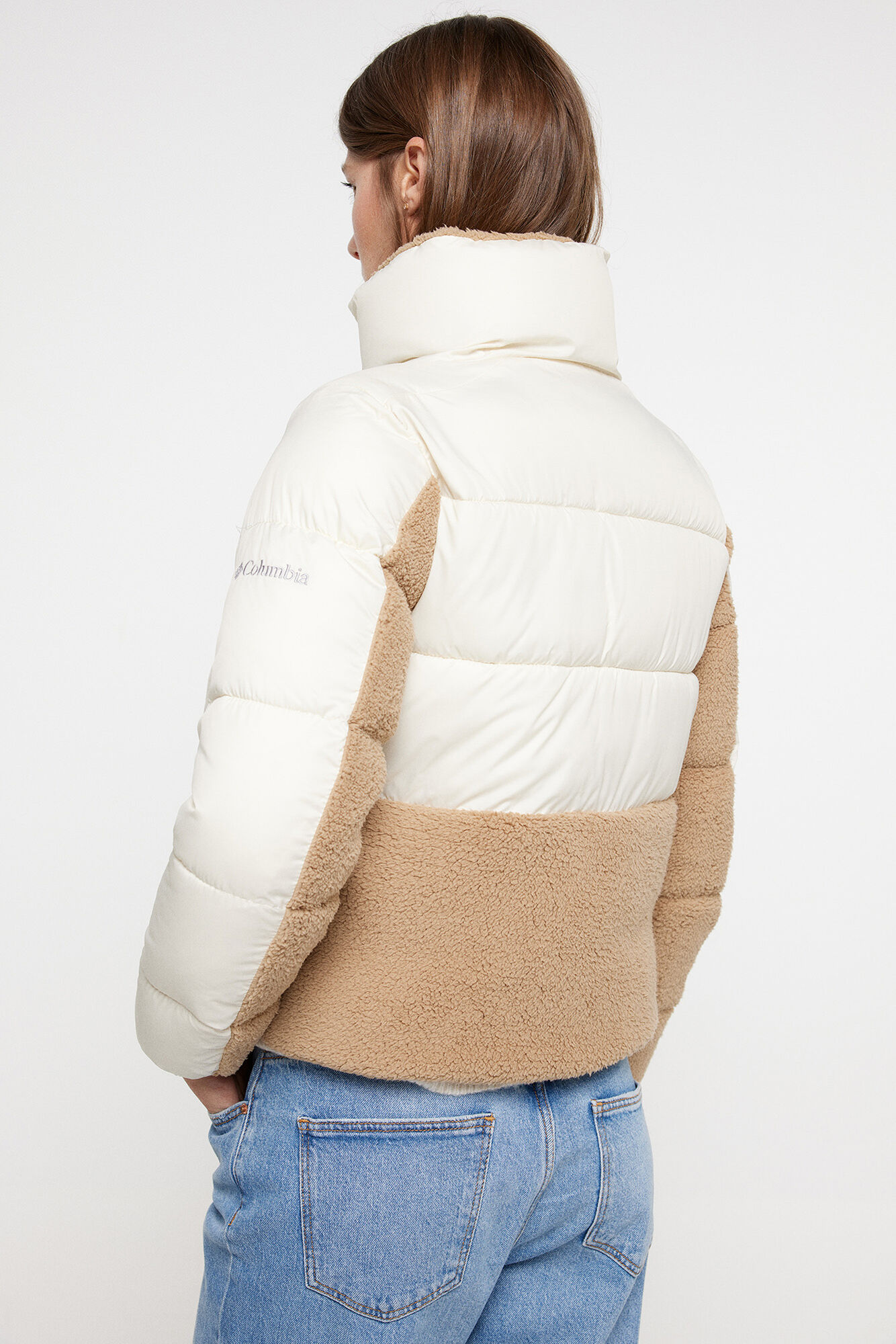 Jaqueta acolchoada híbrida feminina Columbia™ Leadbette Point™ em fleece sherpa