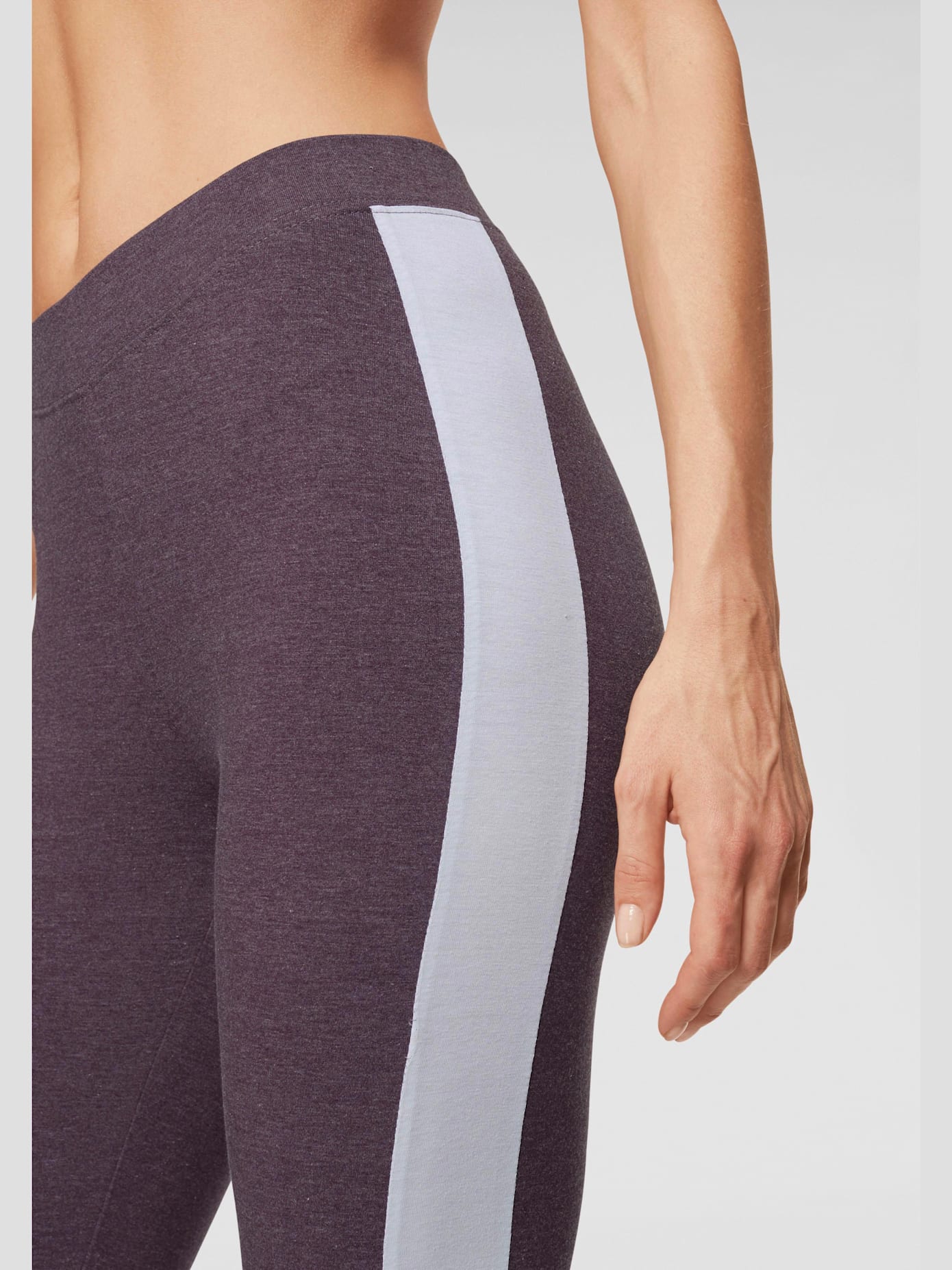 Legging avec rayures latérales contrastées