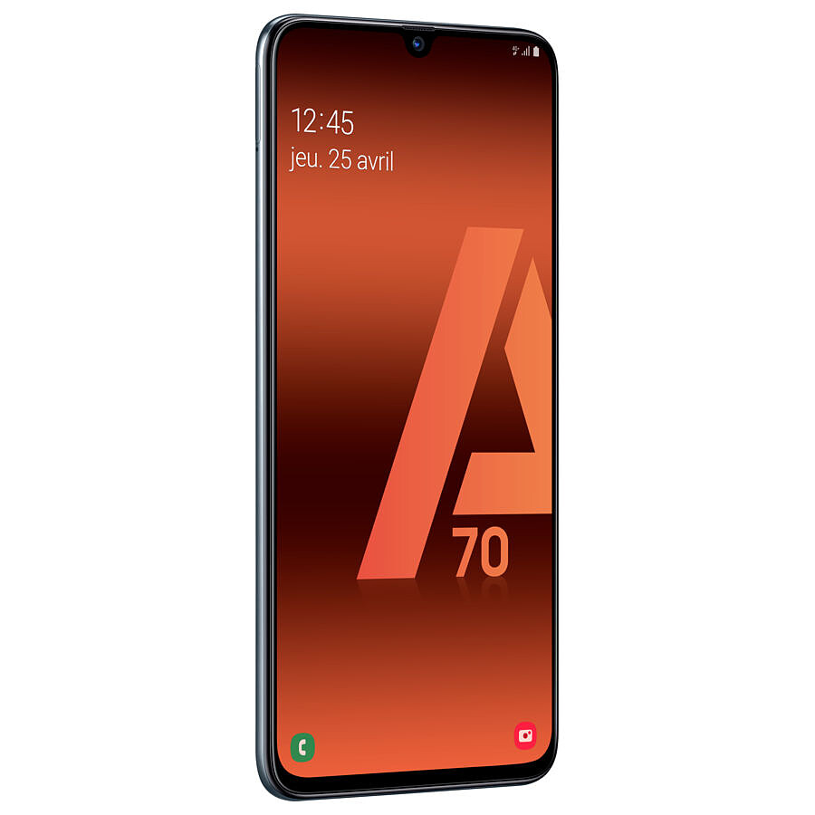 Samsung Galaxy A70 (noir) - 128 Go - 6 Go · Reconditionné