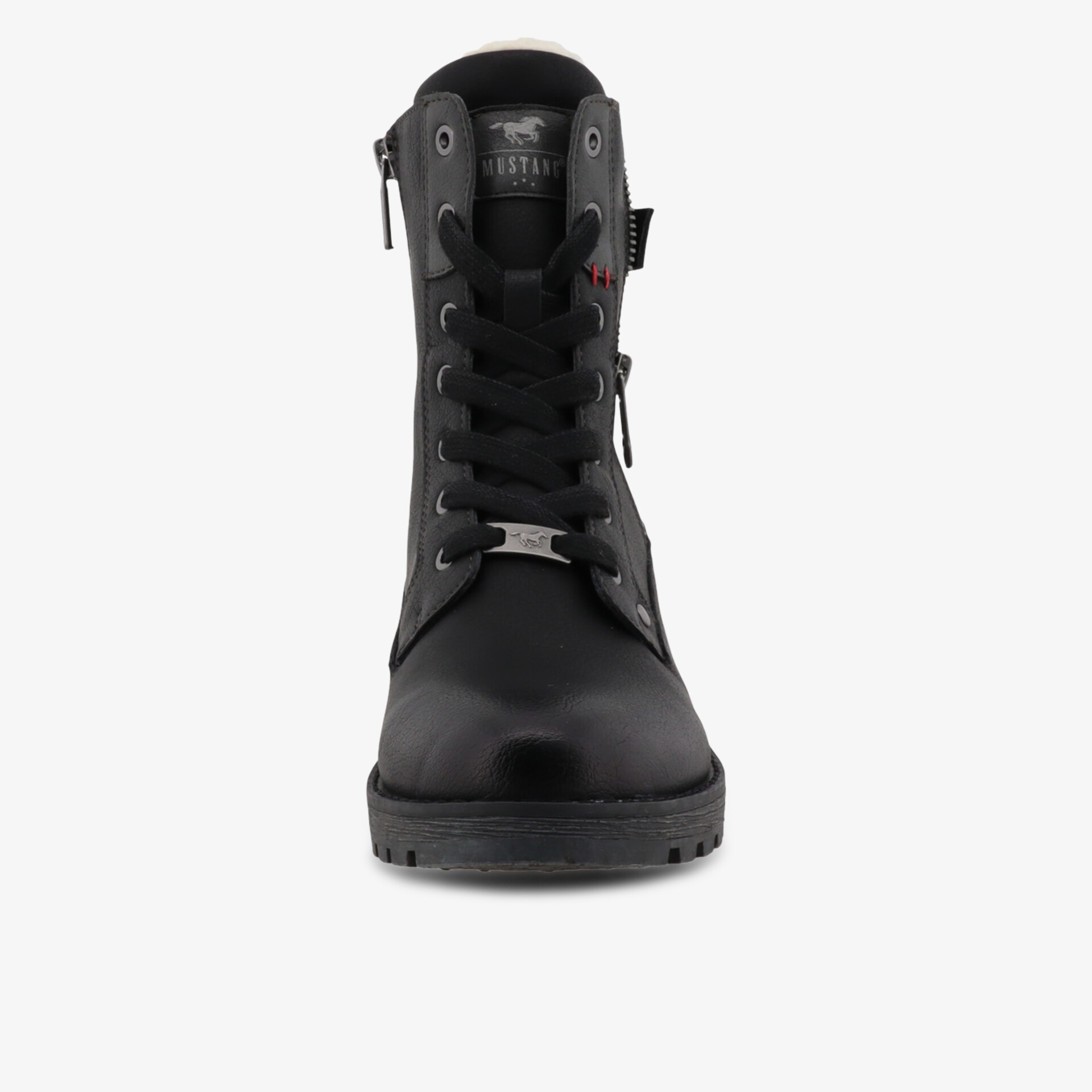 MUSTANG Damen Schnürstiefeletten schwarz