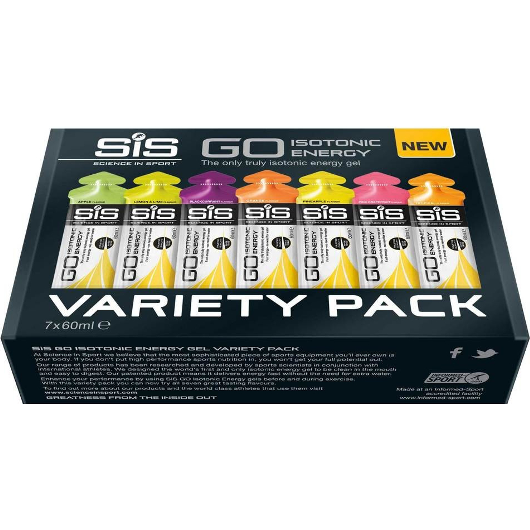 SiS GO Isotonic Variety Gel 7 Stuks Voordeelverpakking
