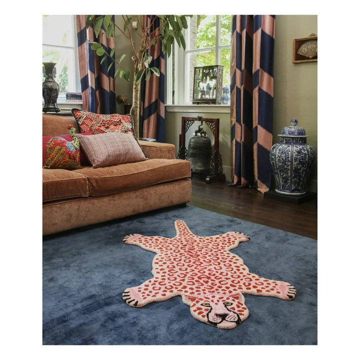 Doing Goods Tapis léopard en laine | Rose