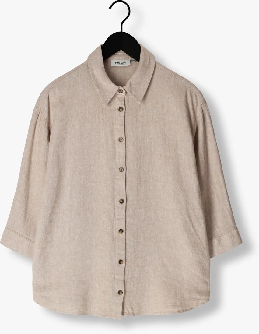 MSCH COPENHAGEN zand msch copenhagen blouse mschjovene ginia 3/4 shirt
