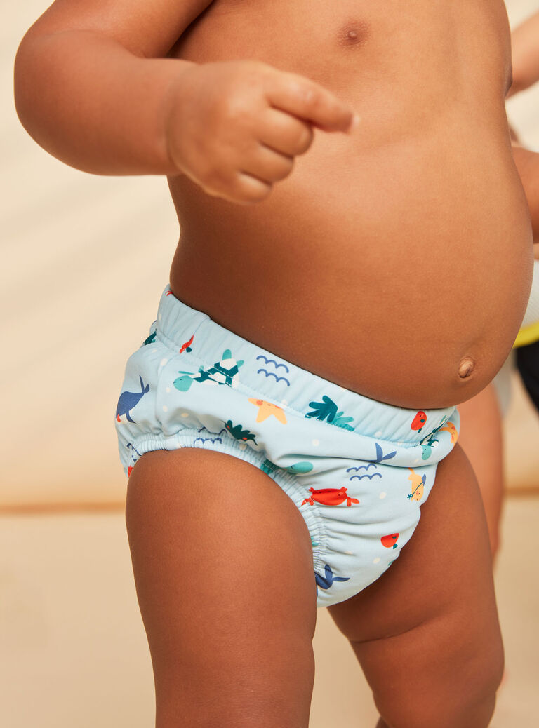 Maillot de bain couche ciel à imprimé marin