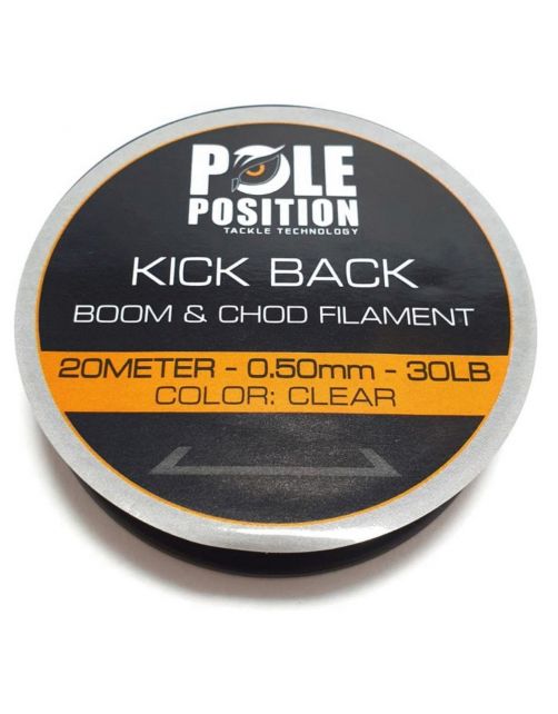 Pole Position Kick Back Boom&Chod Filament 0.50mm 20m - Uitrusting -