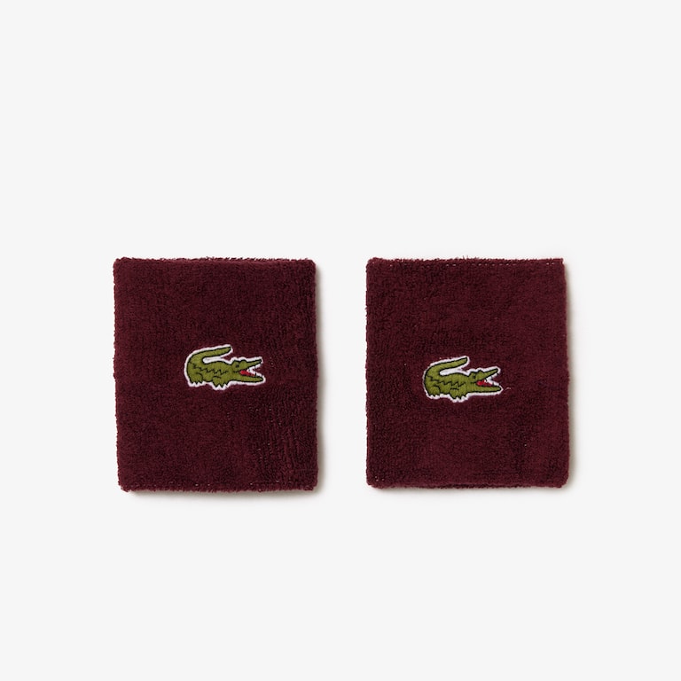 Serre-poignets sport en jersey stretch Accessoires - Rouge - Lacoste - Homme