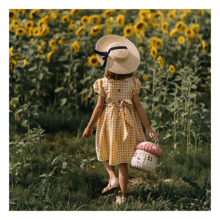 Olli Ella Panier Champignon en rotin | Rose