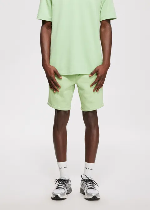 Korte broek met logo groen (GRN.L)