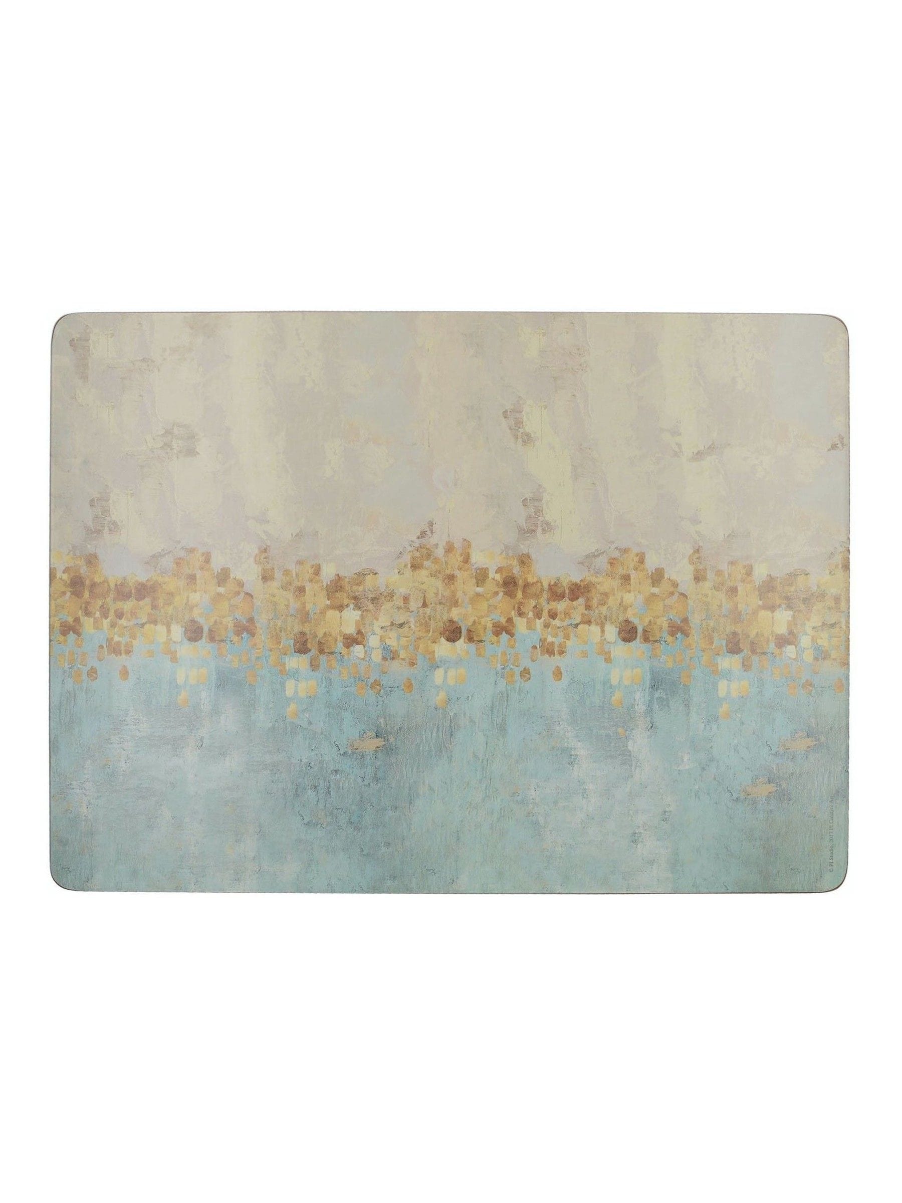Creative Tops Set of 4 Large Cork Backed Placemats with Art Print