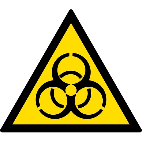 Signalétique de danger - Risque biologique - W009 - ISO 7010