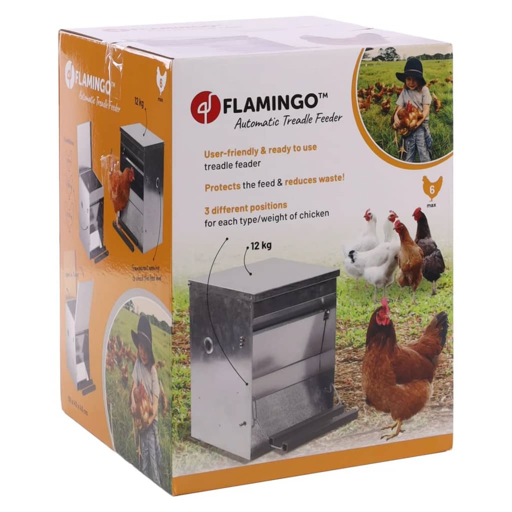 Mangeoire à poulets à pédale automatique timo 12 kg
