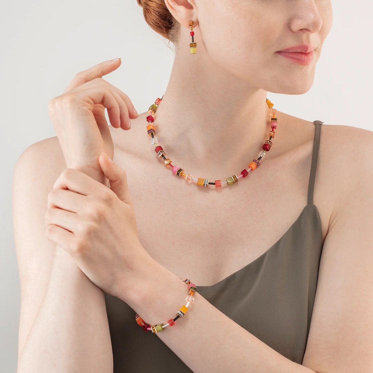 Collier Coeur de Lion GeoCube Indian Summer