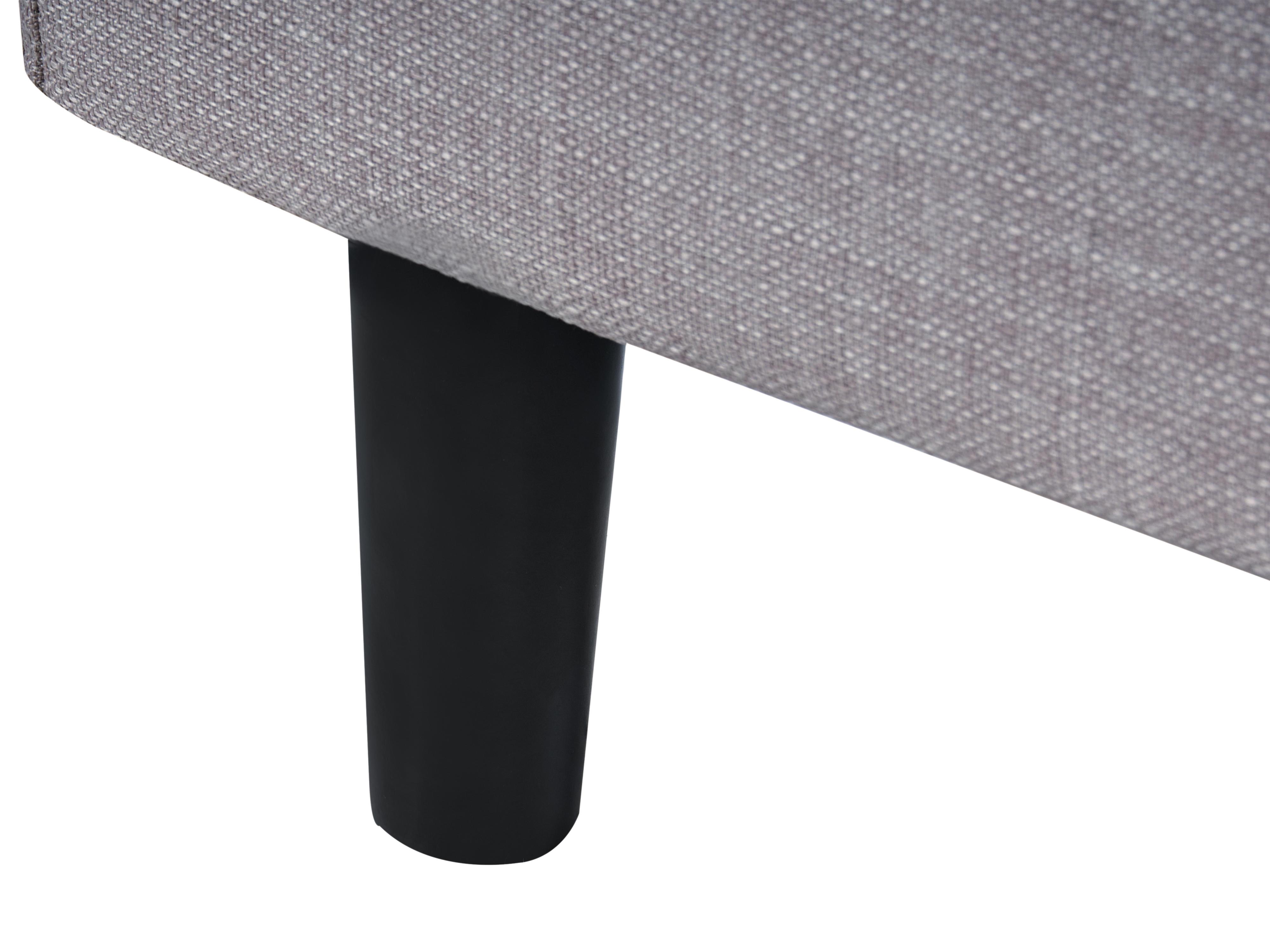 Bed Stof FITOU 120 x 200 cm Lichtgrijs