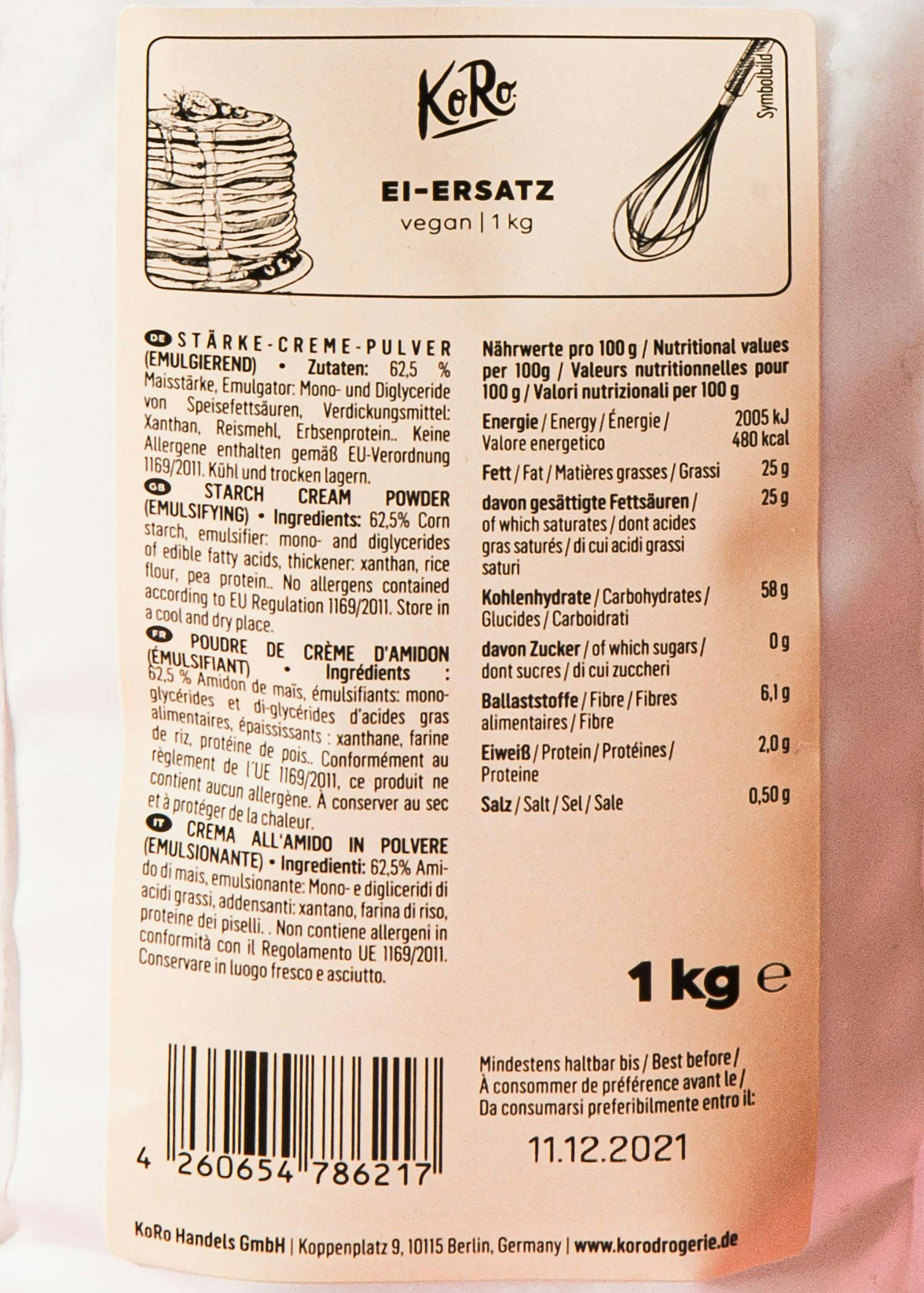 Veganer Ei-Ersatz 1 kg