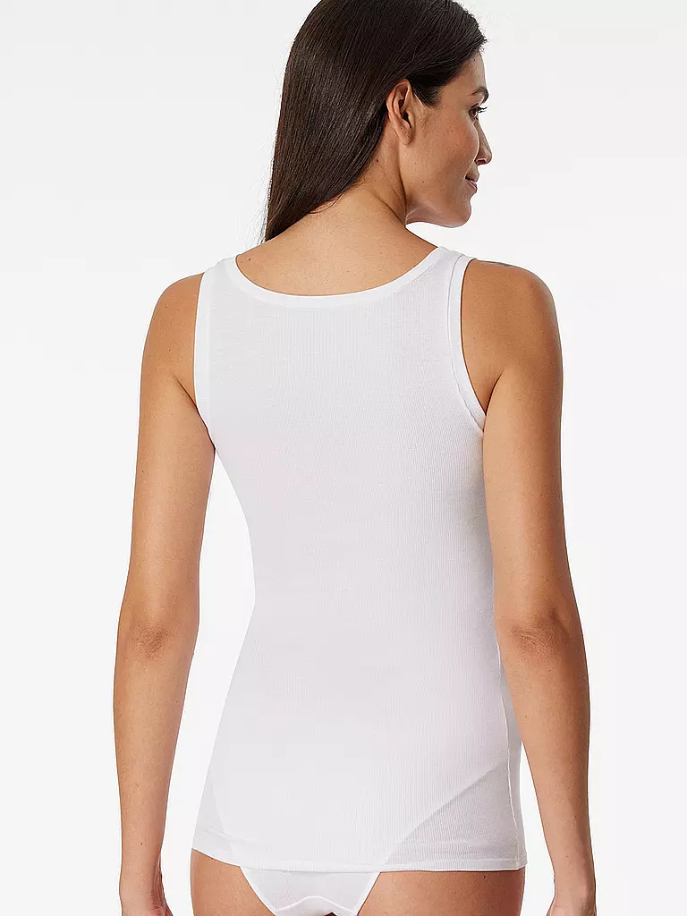 SCHIESSER Top - Unterhemd weiss weiss