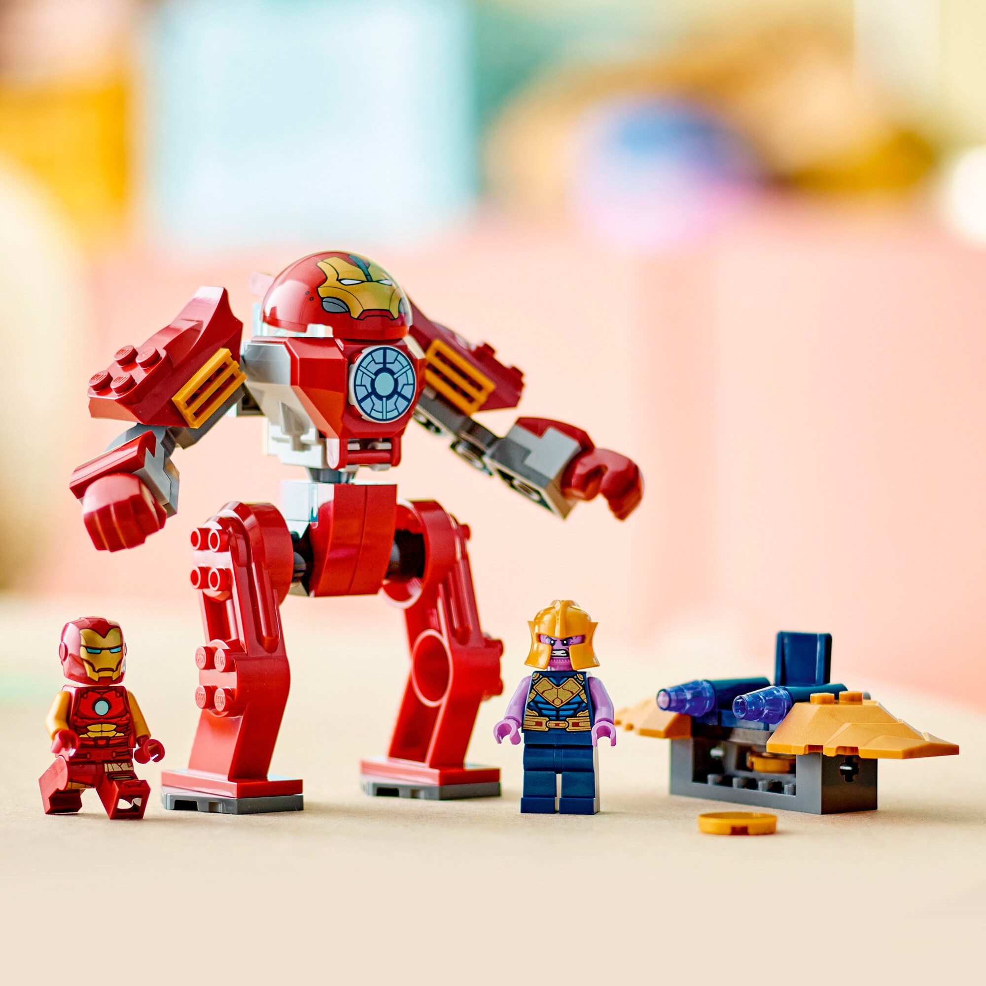 LEGO Konstruktionsspielzeug Marvel Super Heroes Iron Man Hulkbuster vs. Thanos