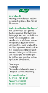 A.Vogel Crataegus   Valeriaan Hart en Bloedvaten Tabletten 80TB