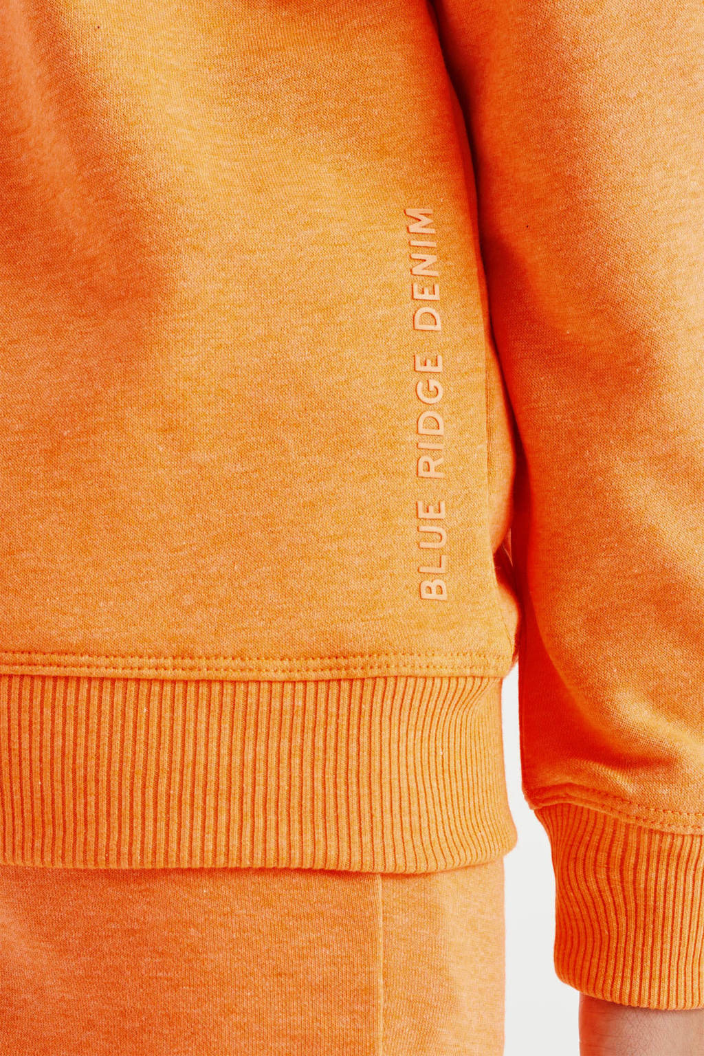 WE Fashion unisex hoodie oranje