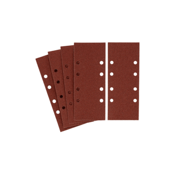 Irwin schuurvel 230 x 93 mm K100 voor klembevestiging, met perforatie voorBosch, Skil, Gamma, Makita, Metabo, 5 stuks.