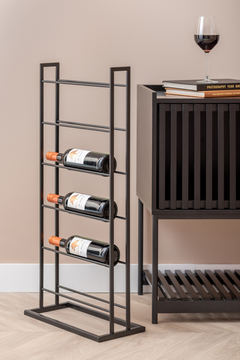 Wine Rack Single Floor PT4272BK Black