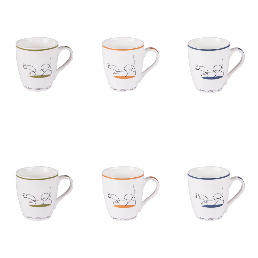 Coffret de 6 tasses Gato 23 cl Table passion
