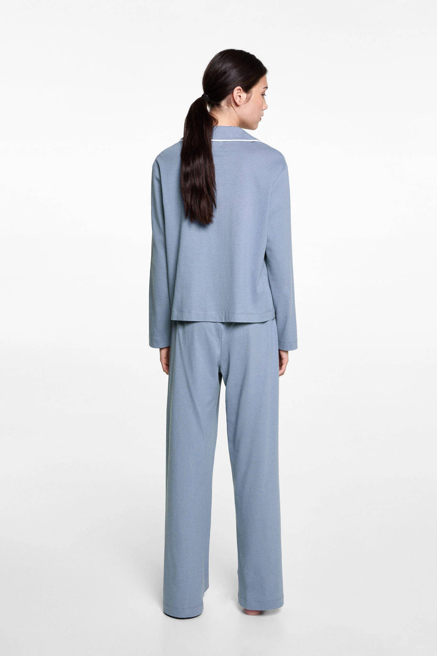 MANGO TEEN pyjama middenblauw
