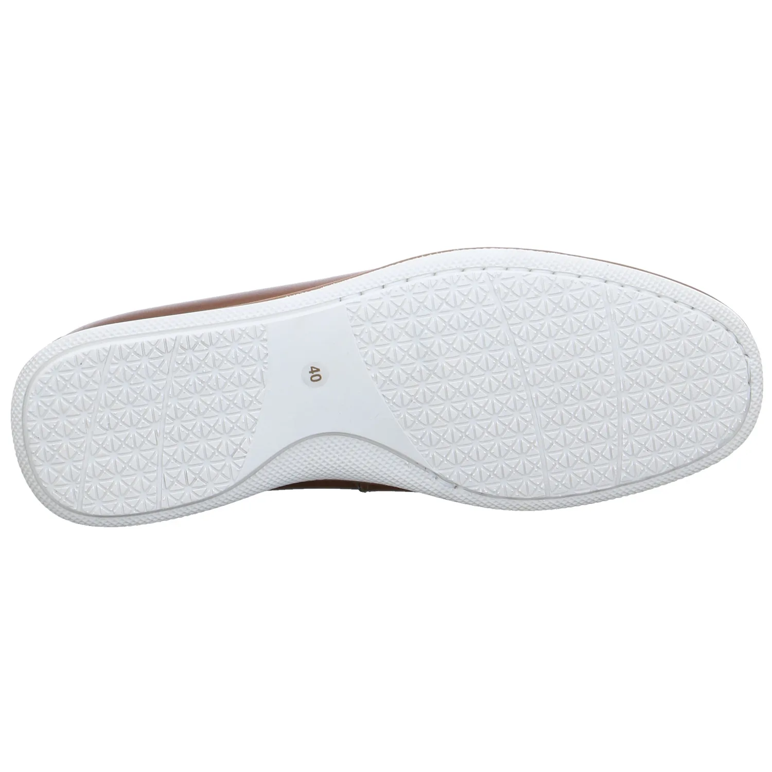 VAN DER LAAN Halbschuh-Schlüpfer Cognac Leder