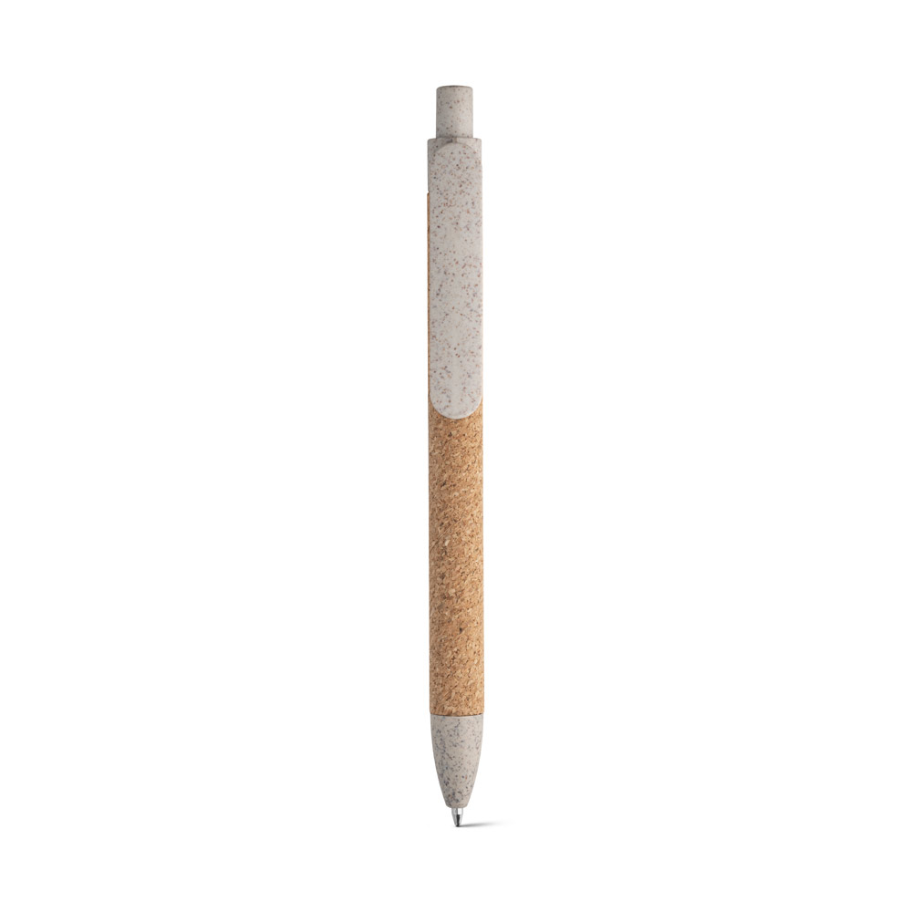 hi!dea 91795 - Stylo à bille en liège et Fibre de paille de blé
