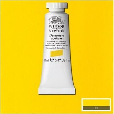 Winsor & Newton - Akvarelfarve - Gouache - Cadmium Pale 14 ML