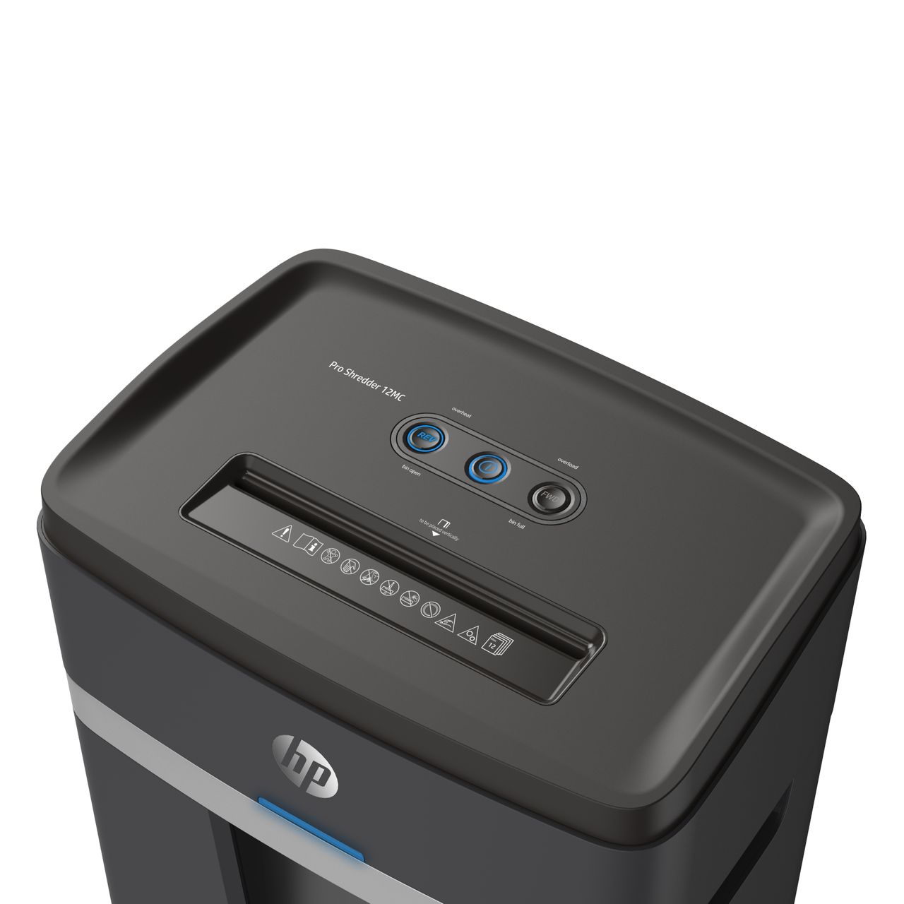 HP Aktenvernichter Pro Shredder 12MC 12 Blatt Sicherheitsstufe P-5