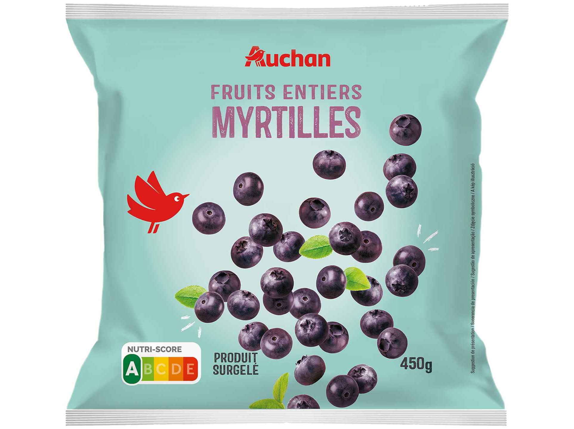 MIRTILOS AUCHAN ULTRACONGELADOS 450G