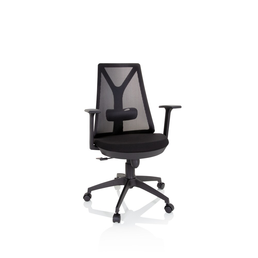 Home Office Bürostuhl FALUN BASIC Stoff/Netzstoff mit Armlehnen hjh OFFICE