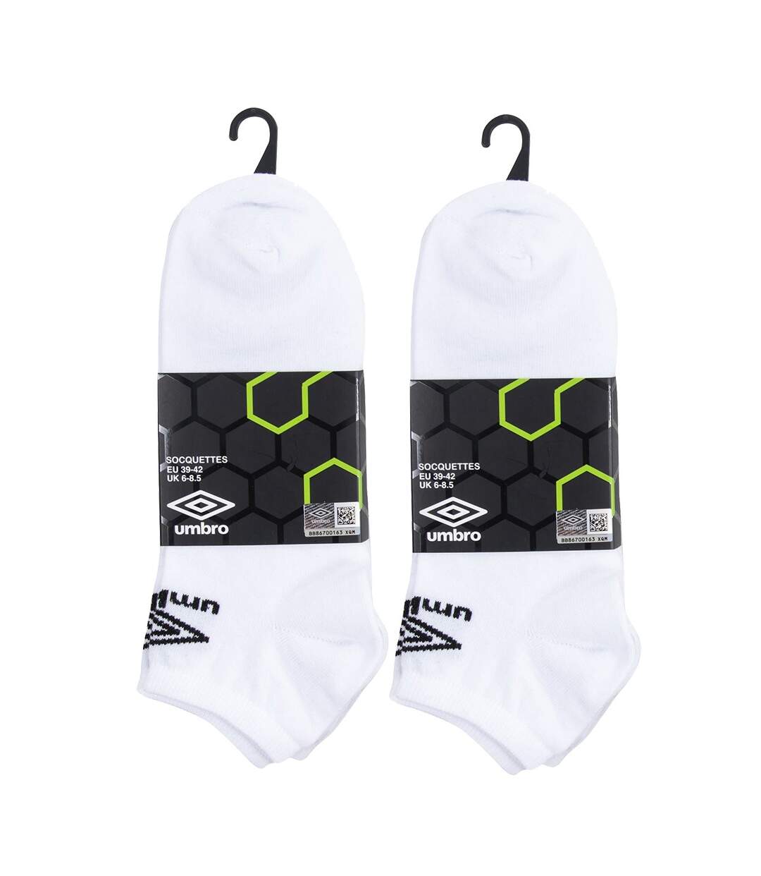 Chaussettes Femme Socquettes Tiges courtes Sport Pack de 6 Paires Blanches