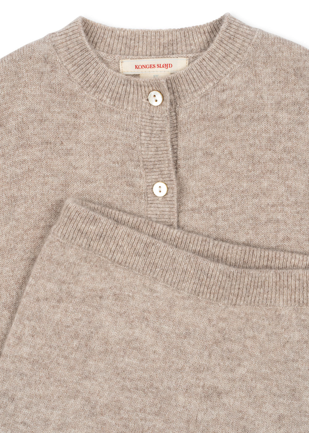 dio cashmere sæt - CAMEL MELANGE - 18M