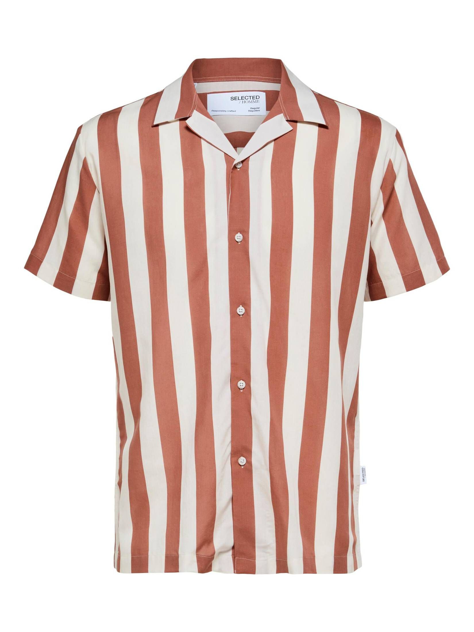 Selected Homme| Herren Hemd SLHREG-AIR SHIRT Regular Fit Kurzarm