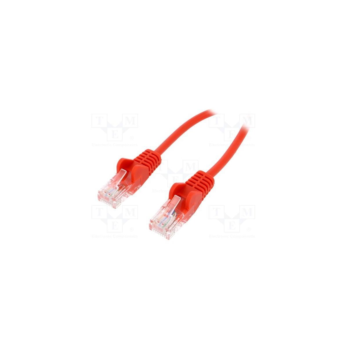 Goobay 95254 24AWG patchledning, U/UTP, 6, strandet, CCA, PVC, rød, 0,25 m