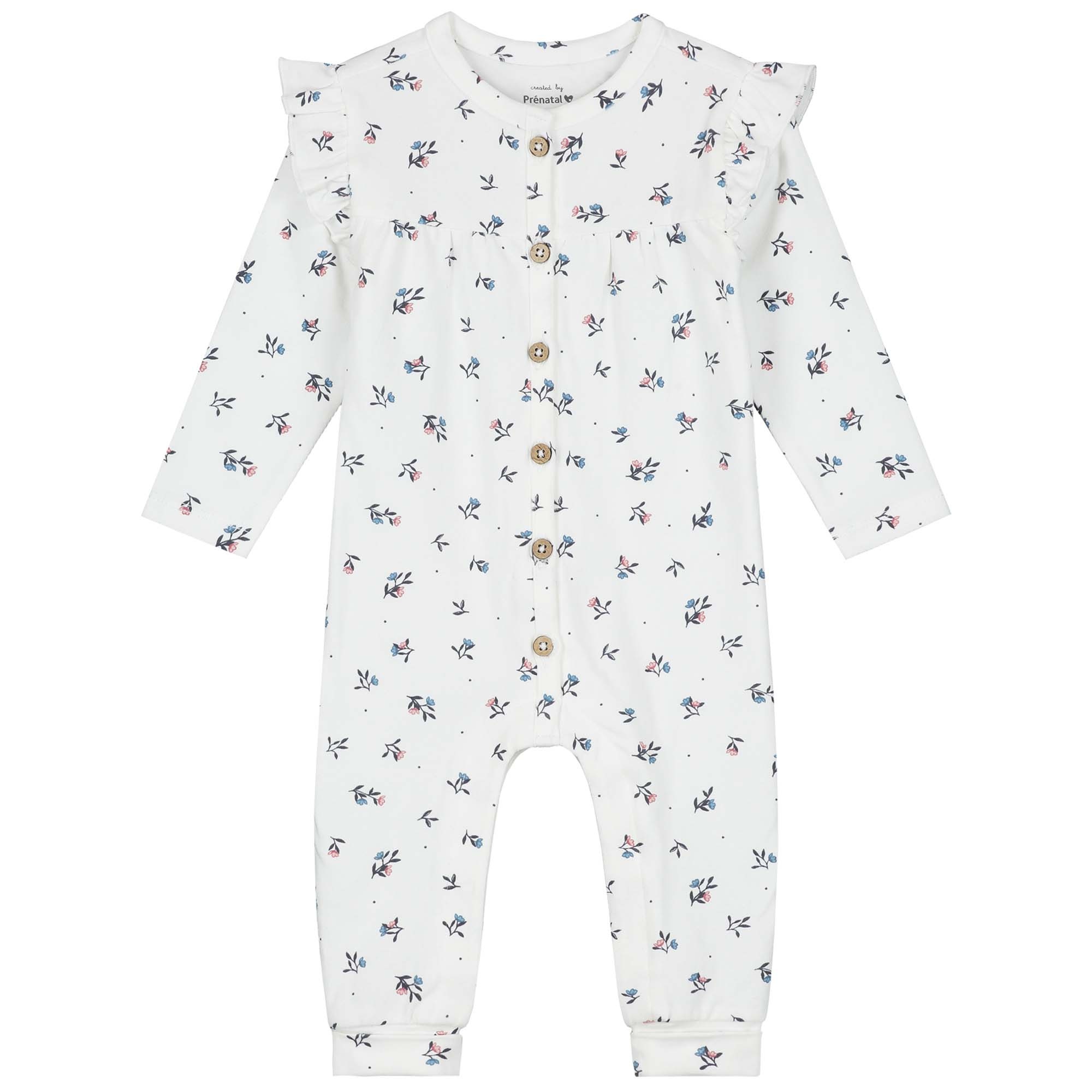 Prénatal newborn boxpakje lange mouwen all over print wit