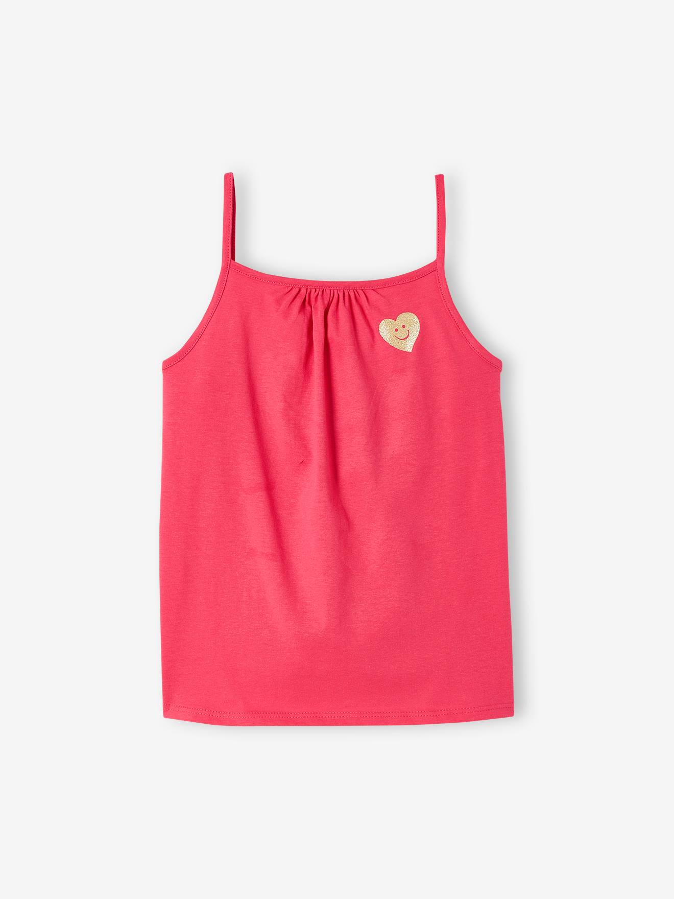 Pacote com 3 regatas finas para meninas