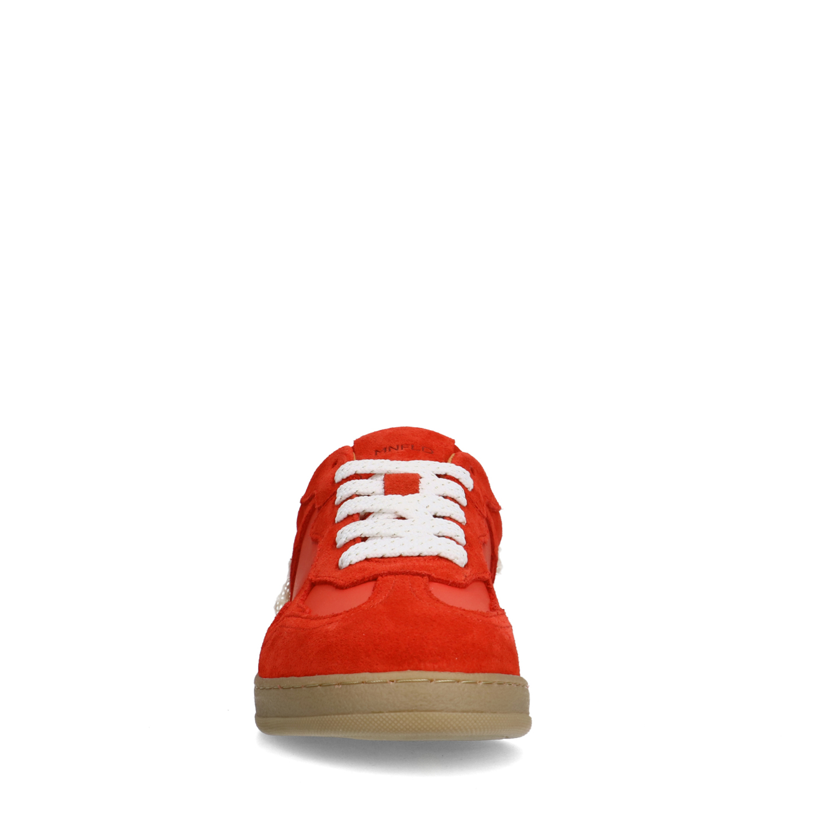 Rode suède sneakers