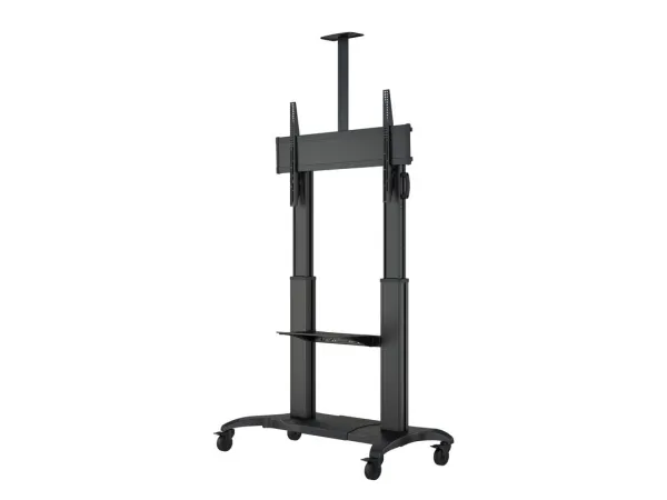 Multibrackets M Public Dual Pillar 180 HD - Vogn med hjul - for fladt panel - aluminium - sort - skærmstørrelse: 60