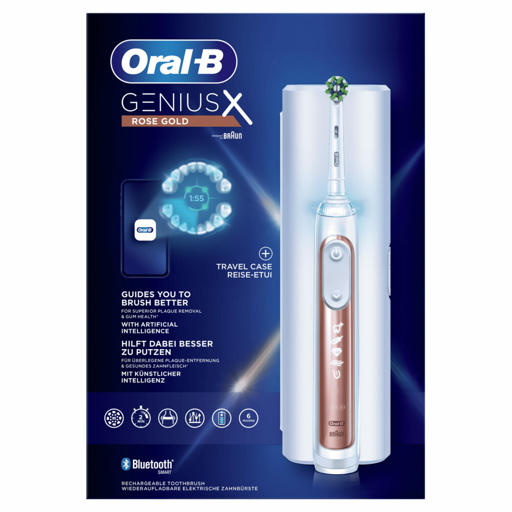 Oral-B Elektrische Tandenborstel Genius X Rosegold1 Stuk
