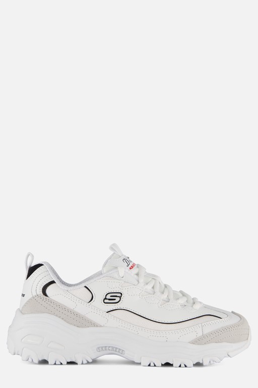 Skechers D'Lites Sneakers wit Suede