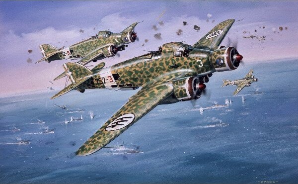 Airfix - Savoia Marchetti Sm79 Fly Byggesæt - 1:72- Vintage Classics - A04007V