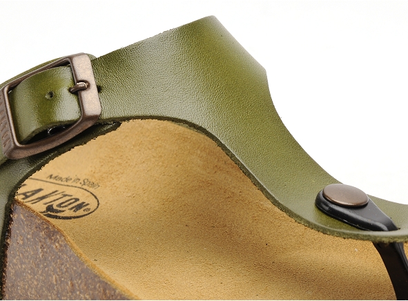 Plakton mules et sabots plats femme cp bolero vert