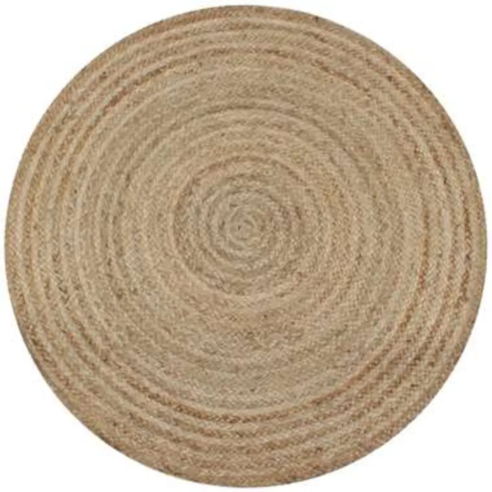 vidaXL - Tapijt - Beige - Jute - 90 cm