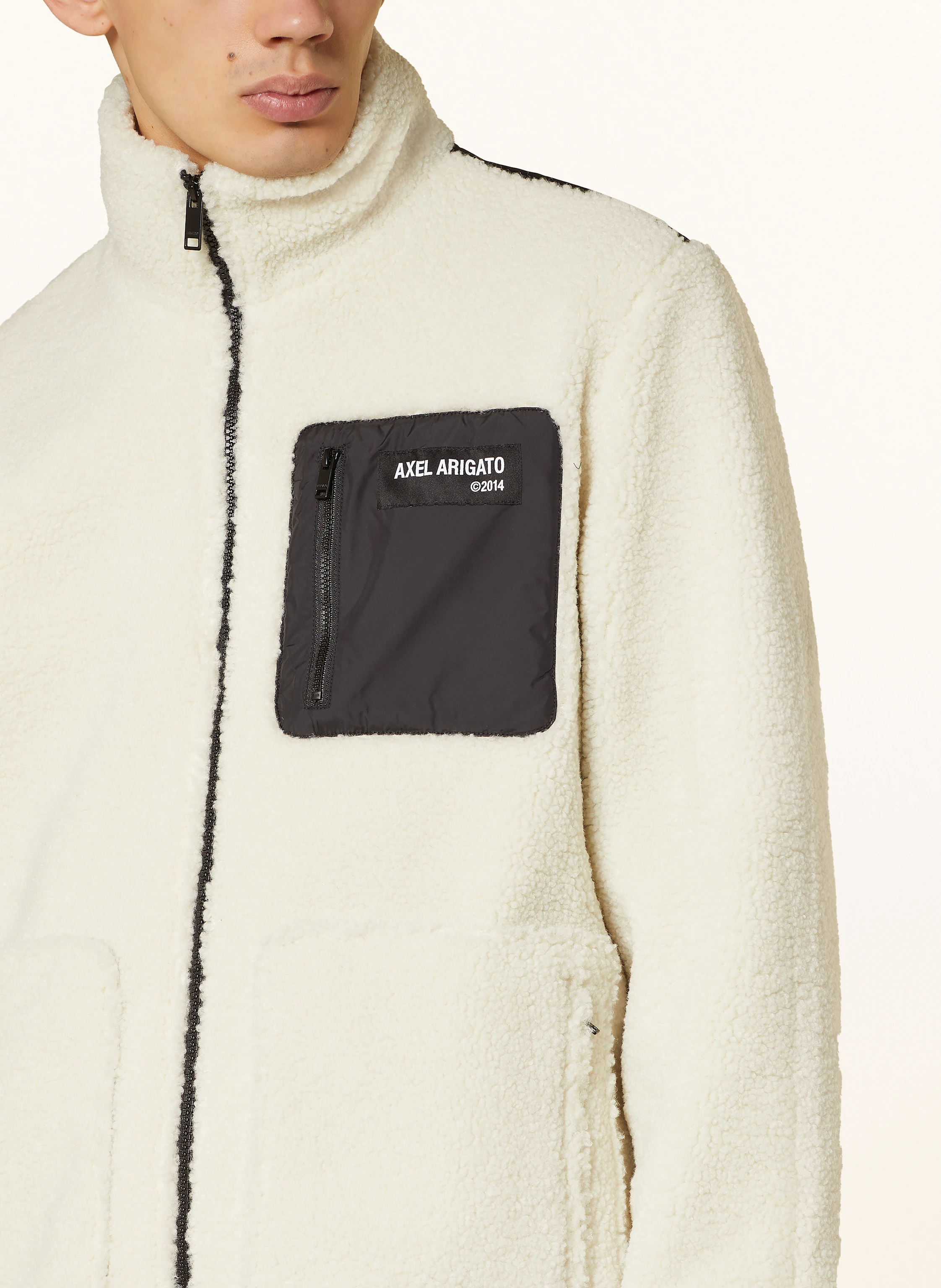 AXEL ARIGATO Teddyfell-Jacke im Materialmix