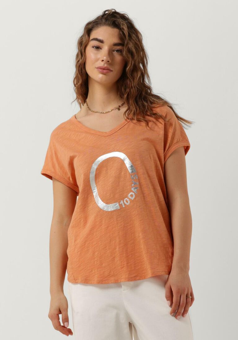 10DAYS oranje 10days t-shirt shortsleeve tee circle