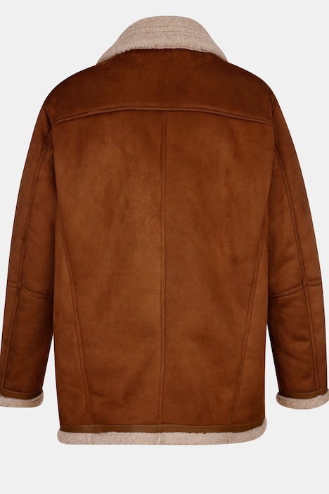 Boston Park Jacke, Lederoptik, Teddyfutter, bis 74
