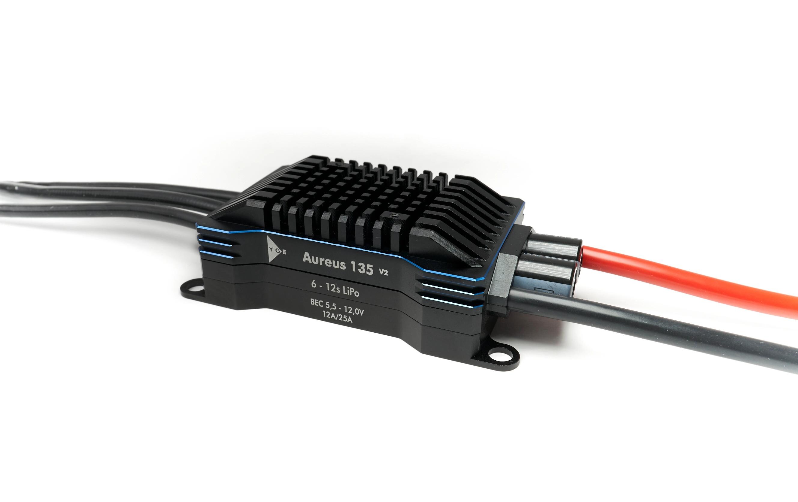 Regler Aureus 135 V2 6-12S LiPo<br>ESC für Flächenmodelle und Flugzeuge
